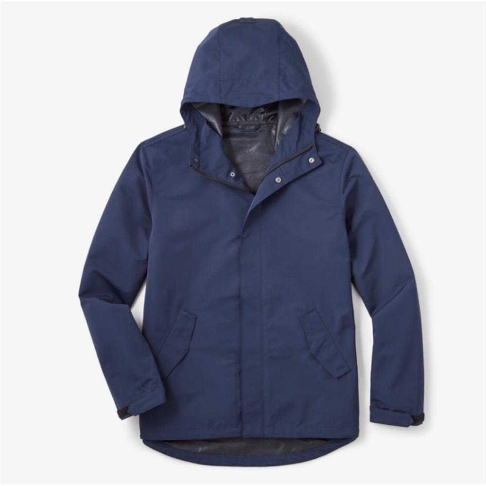Line of Trade Portland Men's Navy Raincoat - Like New - Originally $85